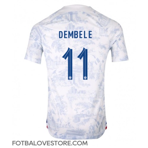 Francie Ousmane Dembele #11 Venkovní Dres MS 2022 Krátkým Rukávem